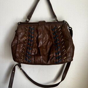 Matt & Nat Woven Detail, Large Handbag Crossbody